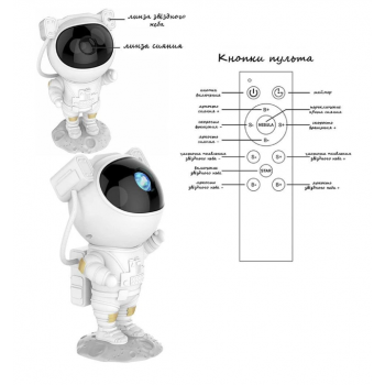 Ночник-проектор "Космонавт" с пультом оптом